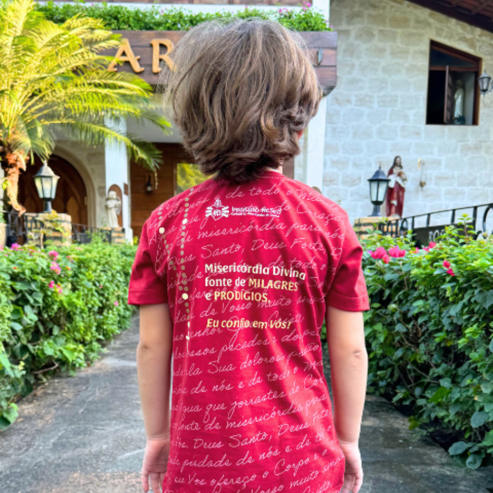 Camiseta Jesus eu confio em Vós - Infantil