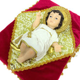 Menino Jesus de Resina 15cm Com Almofada